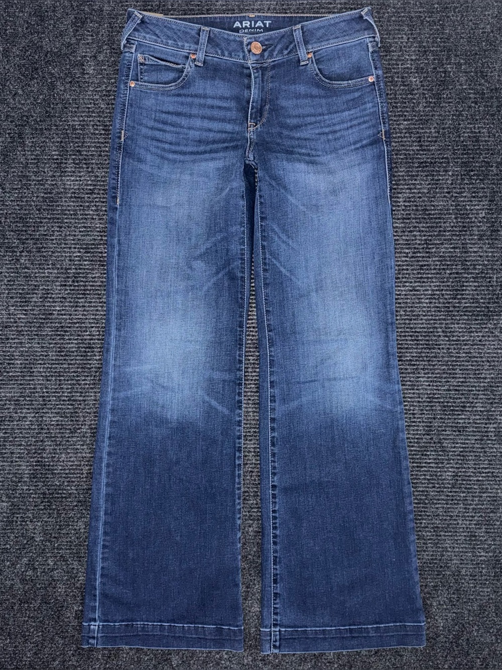 Ariat Women's Kelsea Trouser Mid Rise Stretch Wide Leg Jeans 29 R 10027695 EUC